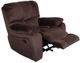 Porter International Designs Ramsey Chocolate Manual Glider Recliner-4