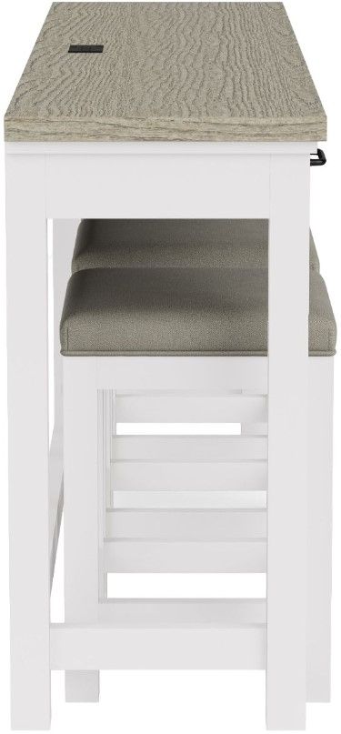 Riverside Furniture Cora 4-Piece Cloud/Fog Truffle Workstation Set-3