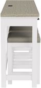 Riverside Furniture Cora 4-Piece Cloud/Fog Truffle Workstation Set-3