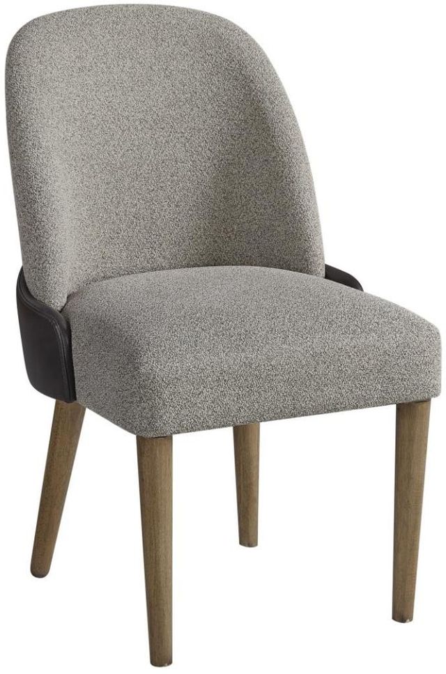 Bernards Calia Beige/Coffee Barrel Back Dining Chair-0