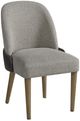 Bernards Calia Beige/Coffee Barrel Back Dining Chair-0