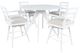 Jofran Inc. Axis White Panel Back Swivel Counter Stool-1