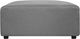 Moe's Home Collection Lyric Grey Ottoman-2