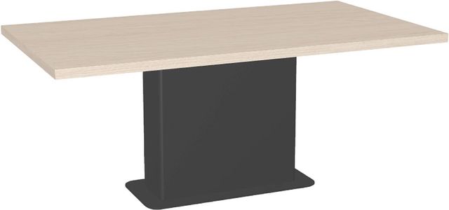 Amisco Customizable Lucarelli 72" Rectangular Dining Table with 1.63" White Oak Veneer Top-0