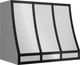 Zephyr Designer Collection 36'' Matte Black Forte Hood Banding Kit-2