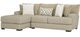 Albany Industries 2-Piece Tweed Toast Left-Arm Facing Sectional-0