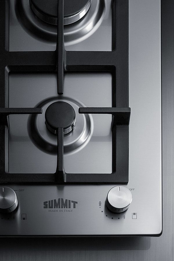 Summit® 12" Stainless Steel Natural Gas Cooktop-2