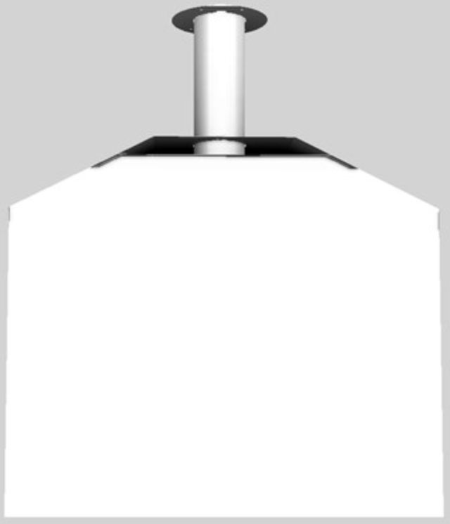 Vent-A-Hood® A Series 48" White Retro Style Wall Mounted Range Hood-4