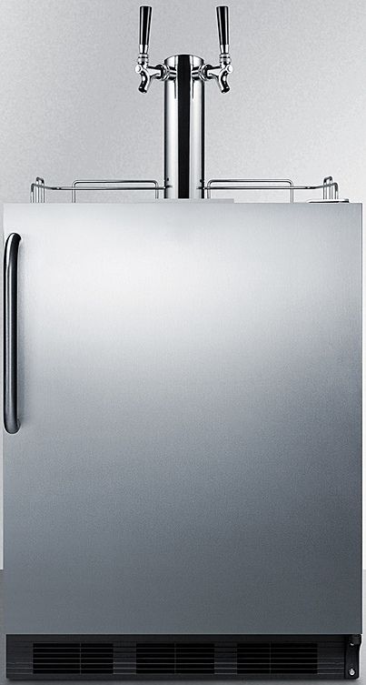 Summit® Commercial 5.5 Cu. Ft. Stainless Steel Beer Cooler/Kegerator-0