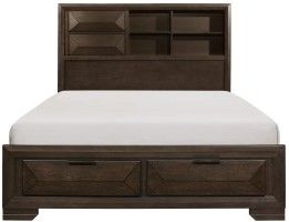 Mazin Furniture Chesky Warm Espresso Queen Bed-0