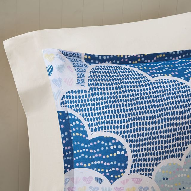 Olliix by Clean Urban Habitat Kids Cloud Blue Full/Queen Printed Comforter Set-3