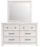 Signature Design by Ashley® Makidern Whitewash Dresser and Mirror-1