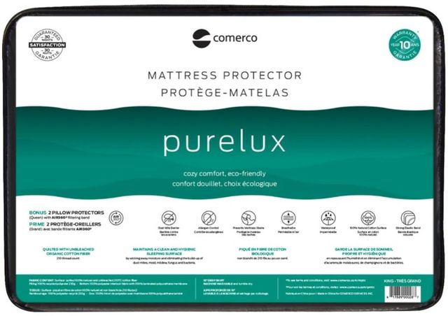 Comerco® Purelux King Mattress Protector Set + 2 Pillow Protectors-0