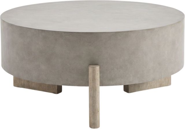 Liberty Furniture Affinity 3-Piece Gray Occasional Table with Dusty Taupe Base Set-1
