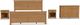homestyles® Oak Park 4-Piece Brown King Panel Bedroom Set-0