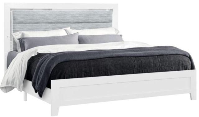 Global Furniture USA Luccia 5-Piece White Queen Bedroom Set with LED-2