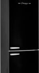 Unique Appliances Classic Retro 28" 17 Cu. Ft. Midnight Black Counter Depth Bottom Freezer Refrigerator-1