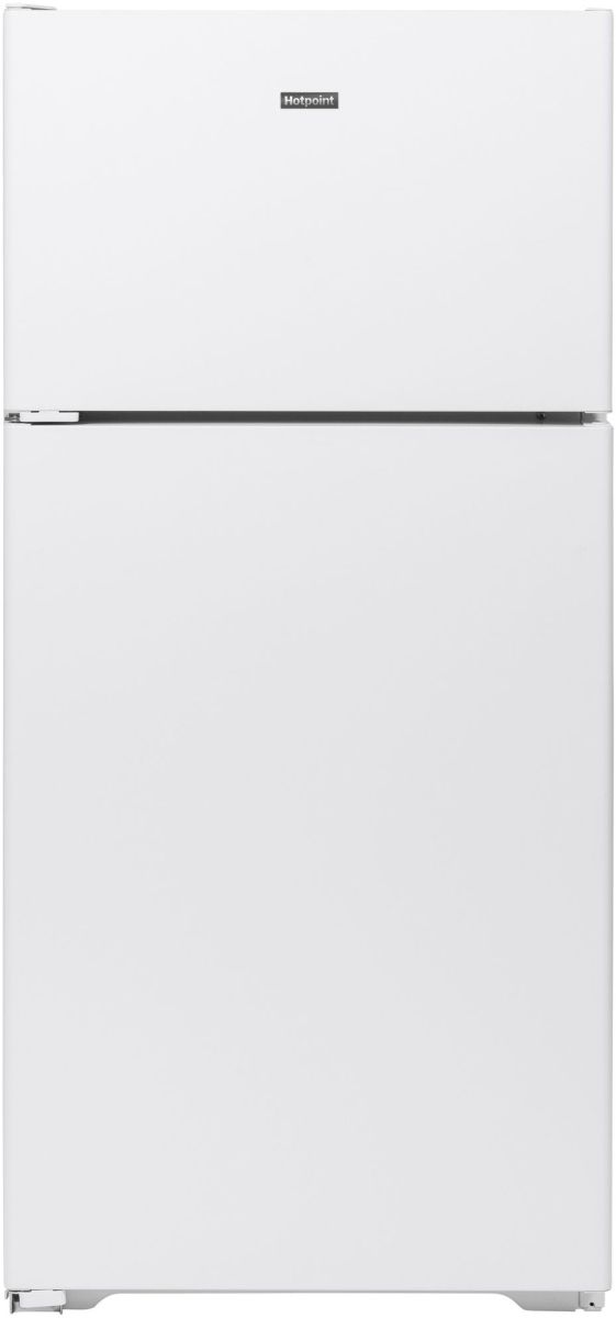 Hotpoint® 28" 15.6 Cu. Ft. ENERGY STAR® White Top Freezer Left Swing Refrigerator-0