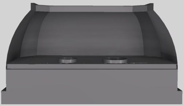 Vent-A-Hood® Designer Series 54" Gunsmoke Wall Mounted Range Hood-3