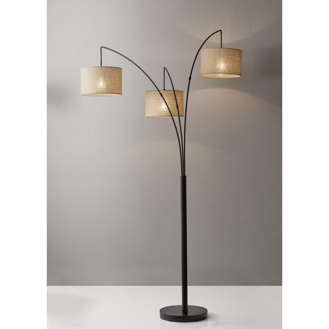 Adesso® Trinity Antique Bronze Arc Lamp-2