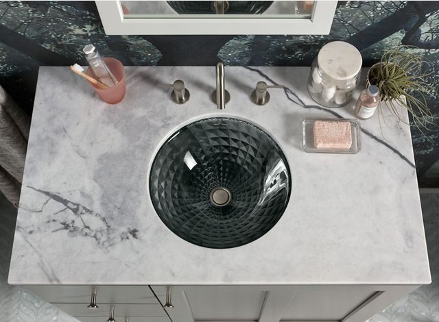 Kohler Kallos® Ice Grey 16" Round Undermount Bathroom Sink, No Overflow-1