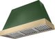 AGA Euclid 48" Mineral Green Wall Mounted Range Hood with Brushed Brass Trim-0