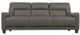 La-Z-Boy® Draper Pewter Leather Sofa-1