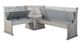 Sunny Designs™ Alpine 4-Piece Gray Breakfast Nook Set-3