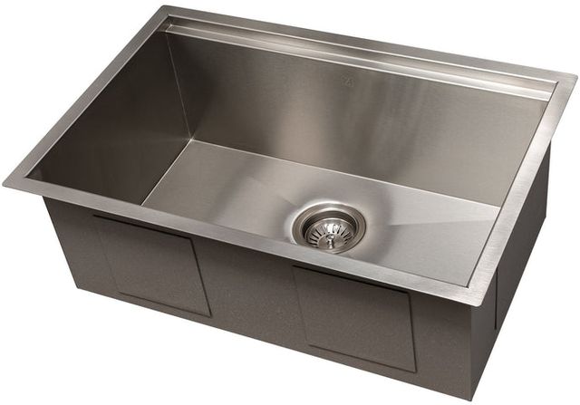 ZLINE Garmisch 27" Stainless Steel Undermount Single Bowl Kitchen Sink with Bottom Grid and Accessories-4