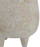 A & B Home Brown/White Round Footed Cement Planter-3
