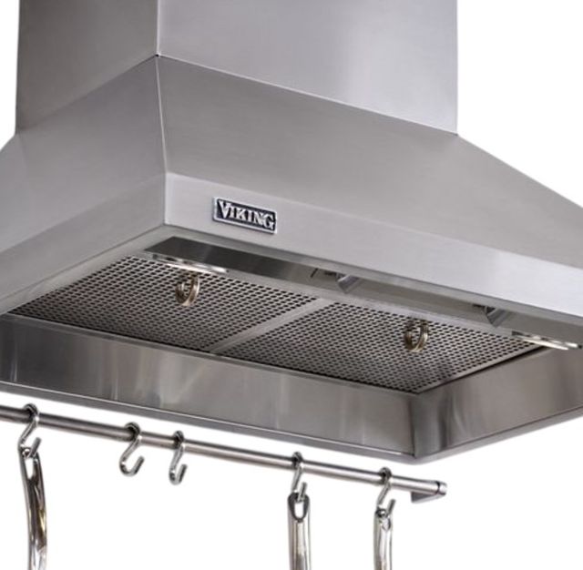 Viking® 3 Series 36" Ivy Wide Chimney Wall Hood with Ventilator-3