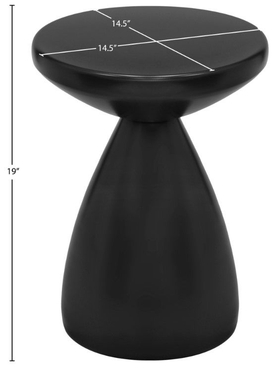 Meridian Furniture Anika Black End Table-3
