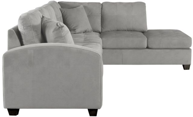 Homelegance® Emilio 3-Piece Gray L-Shape Sectional with Ottoman-4