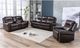Mazin Furniture Emerson Brown Upholstered Rocker Recliner-4