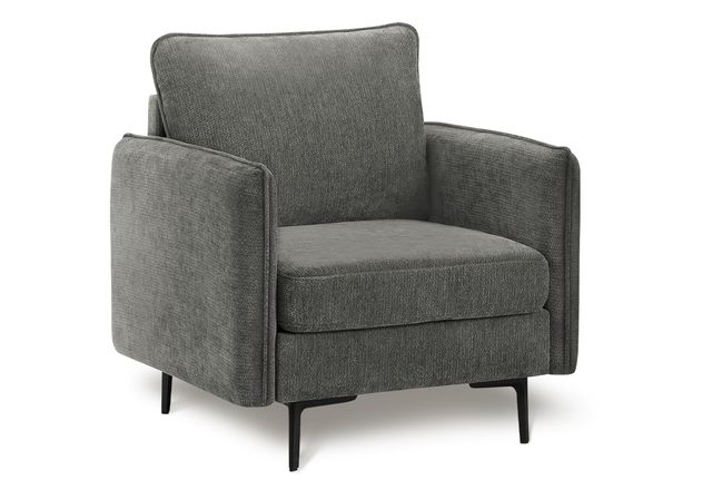 Monarch Specialties Inc. Dark Grey 32" Accent Chair with Black Metal Legs-0