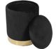 TOV Furniture Zoe Black Velvet Storage Ottoman-2