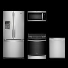 Whirlpool® 4 Piece Fingerprint Resistant Stainless Steel Kitchen Package
