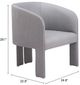 Zuo® Modern Hull Slate Gray Accent Chair-2