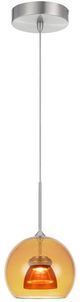 Cal® Lighting & Accessories Amber/Yellow Mini Pendant-0