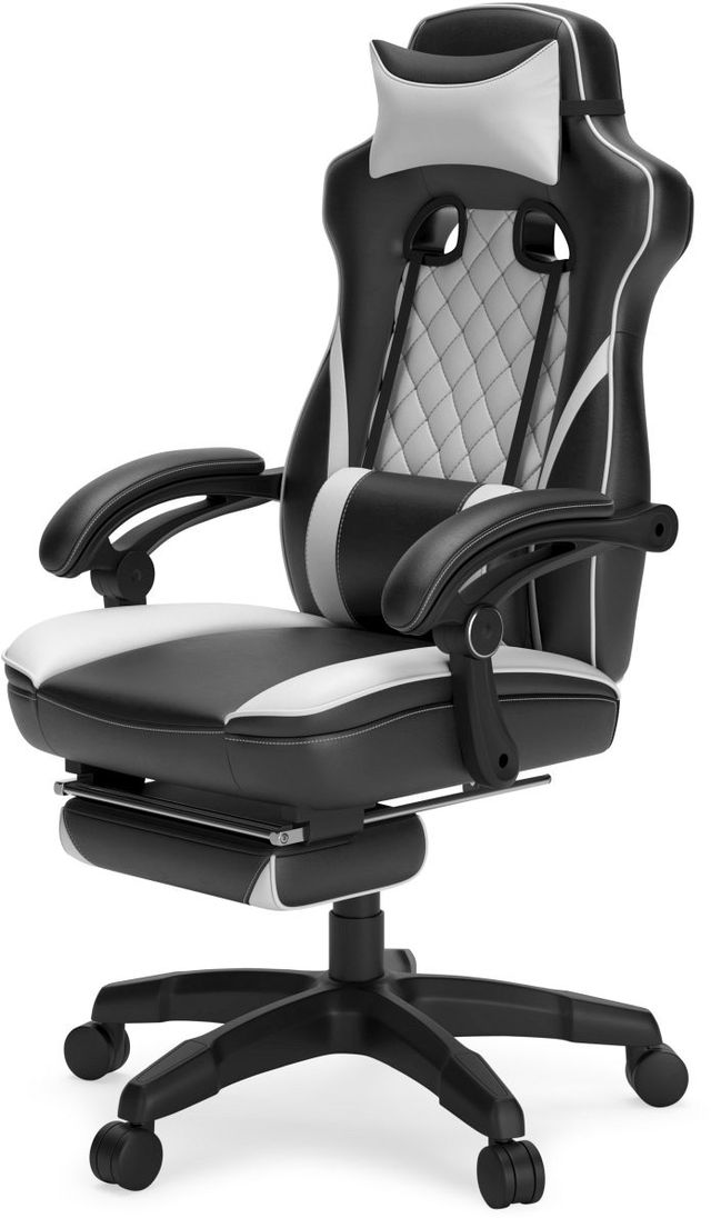 Signature Design by Ashley® Lynxtyn Black/White Office Swivel Desk Chair-2