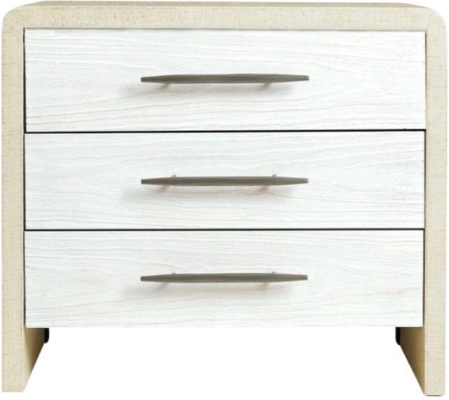 Hooker® Furniture Cascade Chalk/Pebble Beach 3-Drawer Nightstand-1