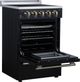 FORNO® Loiano Alta Qualita 24" Black Freestanding Electric Range-5