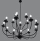 YHD Whitmore Black 15-Light Chandelier-4