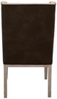International Furniture Direct White Balam 2-Piece Brown/Stained White Faux Leather Side Chair Set-5