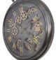 YHD Black/Gold Pocket Watch Gear Clock-1