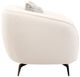 Michael Amini® Noir Black Nickel/Marshmallow Accent Chair-0