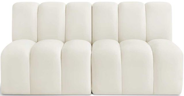 Meridian Furniture Arc 2-Piece Cream Upholstered Modular Sectional-1