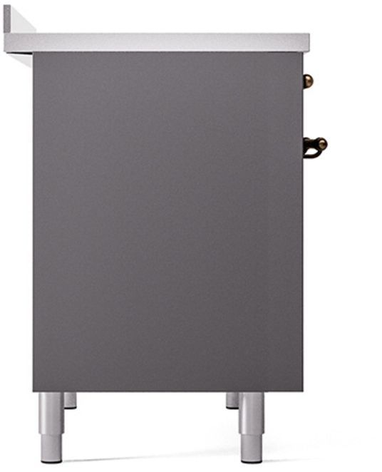 Ilve® Nostalgie II Series 40" Graphite Matte Pro Style Induction Range-3
