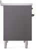 Ilve® Nostalgie II Series 40" Graphite Matte Pro Style Induction Range-3