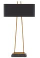 Currey & Company Adorn Antique Brass/Black Large Table Lamp-1